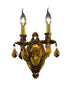 Elegant Lighting Rosalia 2 Light Sconce Model: 9202W9AB-GT/RC