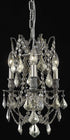 Elegant Lighting Rosalia 3 Light Pendant Model: 9203D13PW/RC
