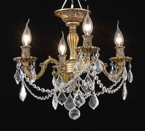 Elegant Lighting Rosalia 4 Light Flush Mount Model: 9204F17AB/EC