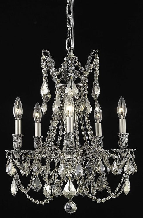 Elegant Lighting Rosalia 5 Light Pendant Model: 9205D18FG-GT/RC