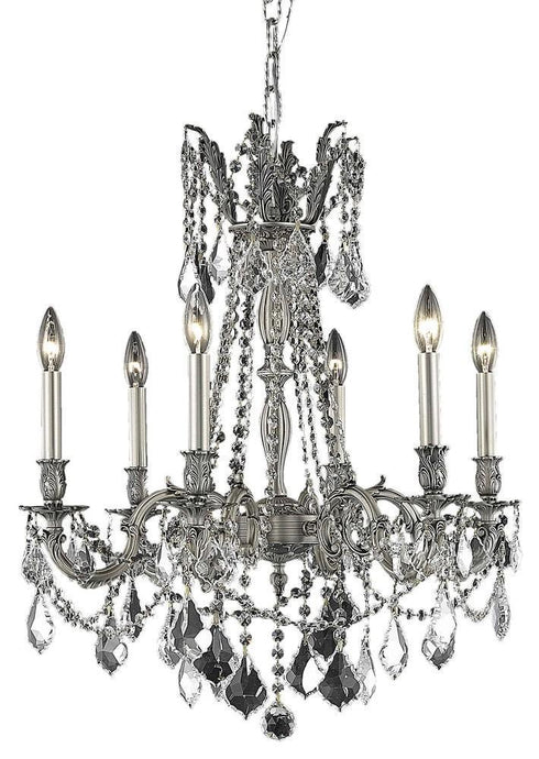 Elegant Lighting Rosalia 6 Light Chandelier Model: 9206D23FG/RC