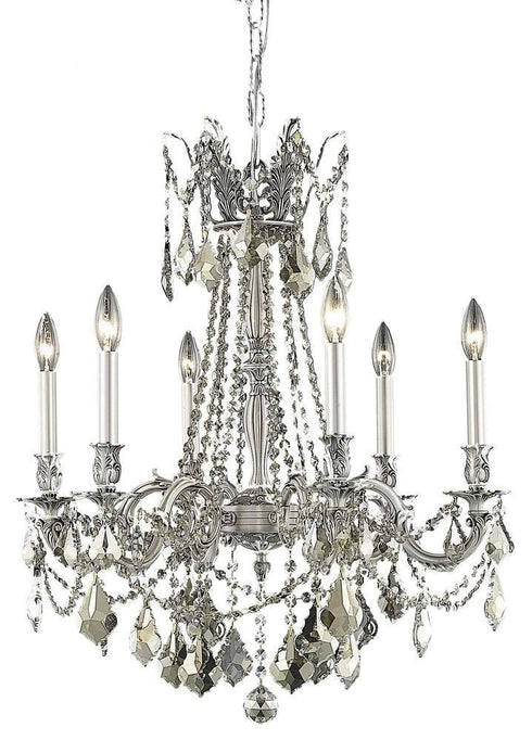 Elegant Lighting Rosalia 6 Light Chandelier Model: 9206D23FG/RC