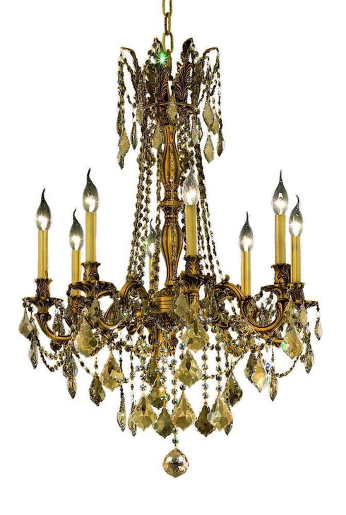 Elegant Lighting Rosalia 8 Light Chandelier Model: 9208D24FG/RC