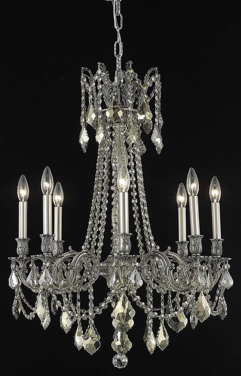 Elegant Lighting Rosalia 8 Light Chandelier Model: 9208D24FG/RC