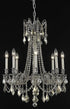 Elegant Lighting Rosalia 8 Light Chandelier Model: 9208D24FG/RC