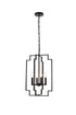 Living District Rosenfeld 4 Light Pendant Model: LD7066D14BK