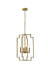 Living District Rosenfeld 4 Light Pendant Model: LD7066D14BK