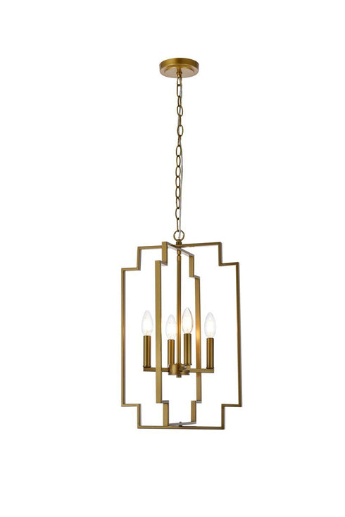 Living District Rosenfeld 4 Light Pendant Model: LD7066D14BR