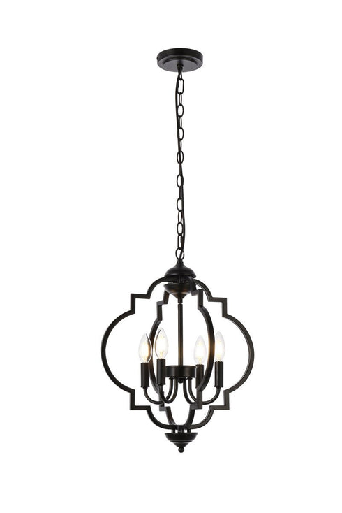 Living District Sandara 4 Light Pendant Model: LD7064D16BK
