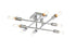Living District Script 8 Light Flush Mount Model: LD2351BK