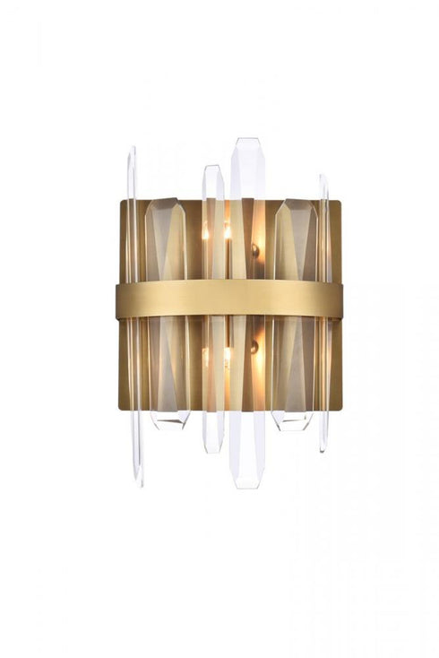 Elegant Lighting Serena 2 Light Sconce Model: 2200W8SG
