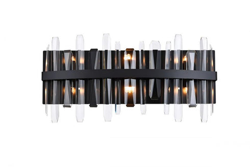 Elegant Lighting Serena 6 Light Sconce Model: 2200W24BK