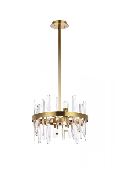 Elegant Lighting Serena 8 Light Pendant Model: 2200D16SG