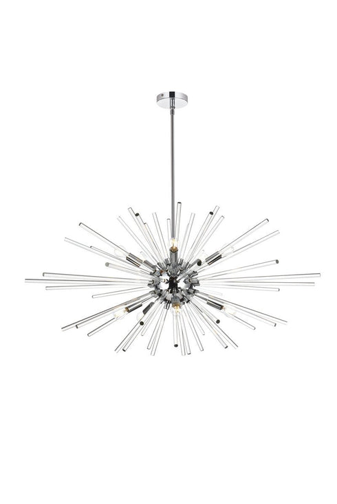 Elegant Lighting Sienna 10 Light Pendant Model: 2502D42SG