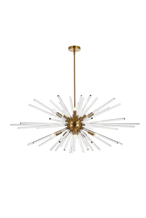 Elegant Lighting Sienna 10 Light Pendant Model: 2502D42SG