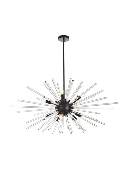 Elegant Lighting Sienna 10 Light Pendant Model: 2502D46SG