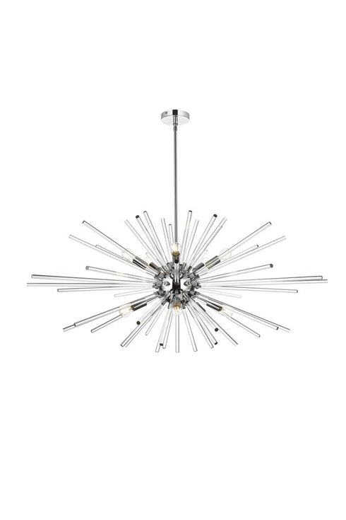 Elegant Lighting Sienna 10 Light Pendant Model: 2502D46SG