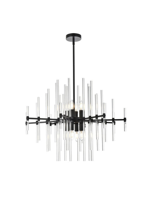 Elegant Lighting Sienna 8 Light Pendant Model: 2502D31BK