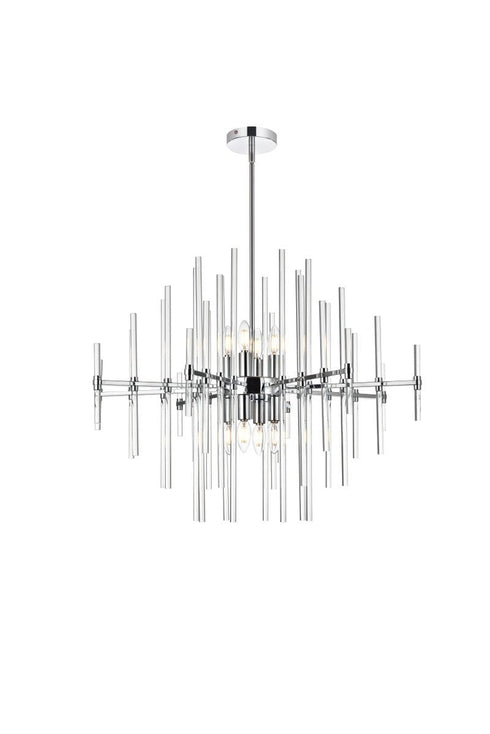 Elegant Lighting Sienna 8 Light Pendant Model: 2502D31BK