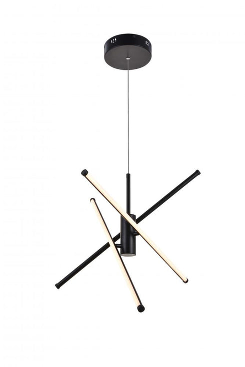 Living District Sonya 3 Light Pendant Model: LD9001D29BK
