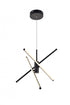 Living District Sonya 3 Light Pendant Model: LD9001D29BK