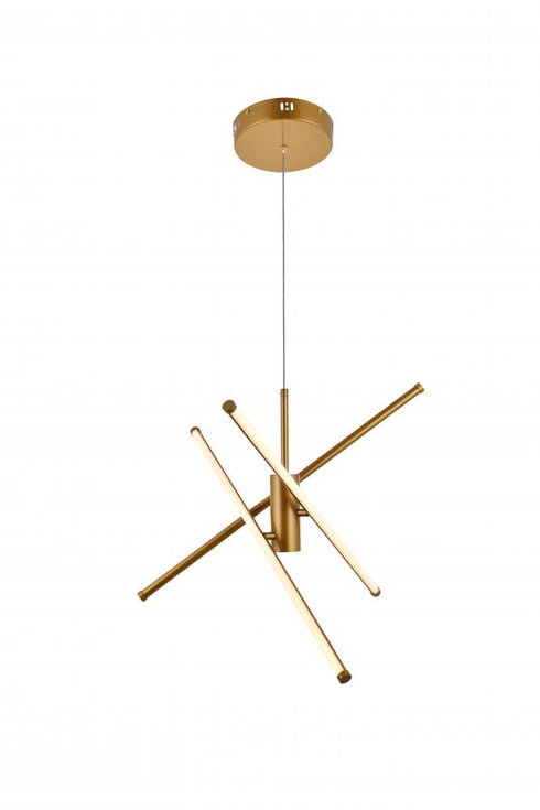 Living District Sonya 3 Light Pendant Model: LD9001D29BK