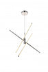 Living District Sonya 3 Light Pendant Model: LD9001D42BK