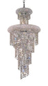 Elegant Lighting Spiral 10 Light Pendant Model: V1800SR16C/RC