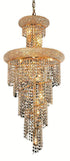 Elegant Lighting Spiral 10 Light Pendant Model: V1800SR16C/RC