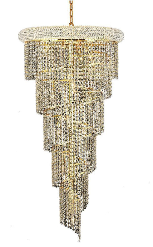 Elegant Lighting Spiral 18 Light Foyer Light Model: V1801SR22C/RC
