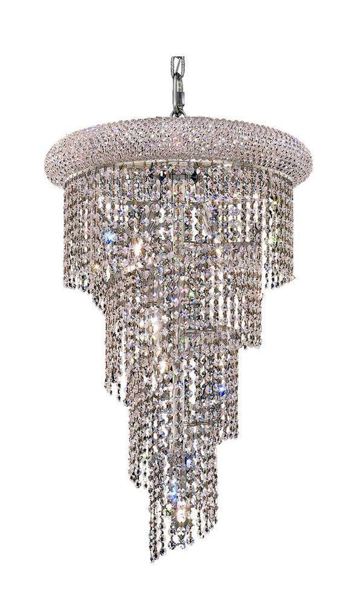 Elegant Lighting Spiral 8 Light Pendant Model: V1801SR16C/RC