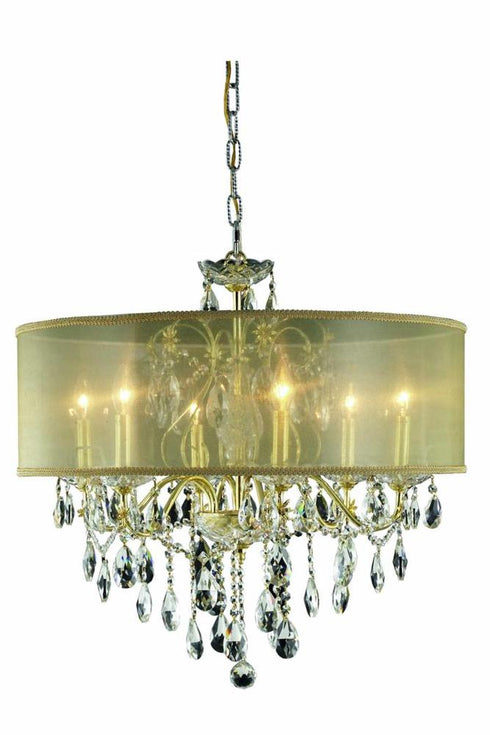 Elegant Lighting St. Francis 6 Light Chandelier Model: 2016D24C+SH/EC