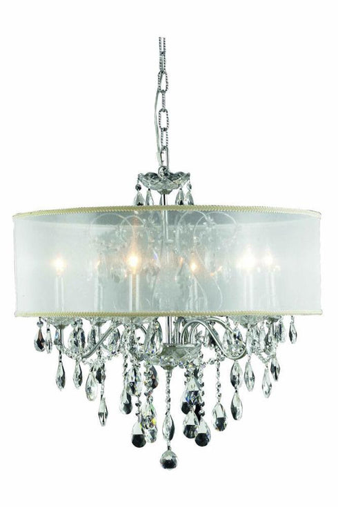 Elegant Lighting St. Francis 6 Light Chandelier Model: 2016D24C+SH/SS