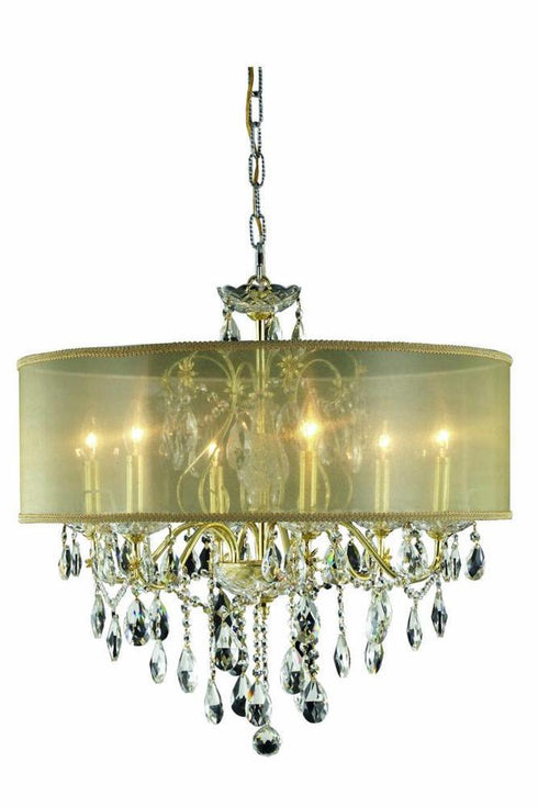 Elegant Lighting St. Francis 6 Light Chandelier Model: 2016D24G+SH/EC