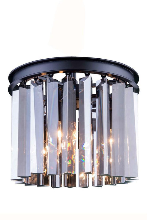 Elegant Lighting Sydney 3 Light Flush Mount Model: 1208F12MB/RC