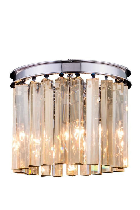 Elegant Lighting Sydney 3 Light Flush Mount Model: 1208F12MB/RC