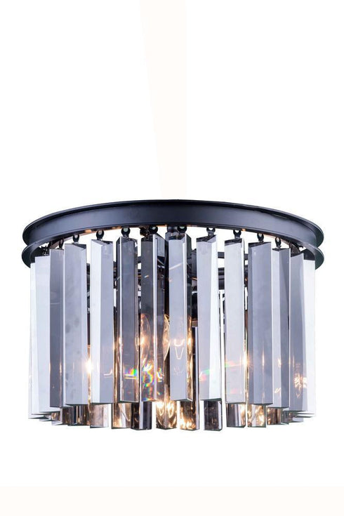 Elegant Lighting Sydney 3 Light Flush Mount Model: 1208F16MB/RC