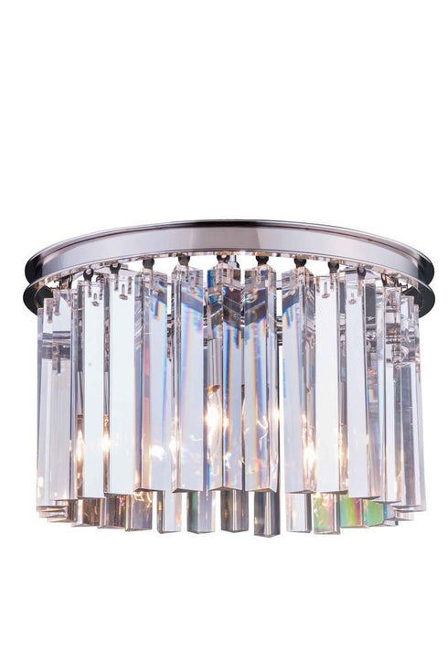 Elegant Lighting Sydney 3 Light Flush Mount Model: 1208F16MB/RC