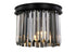Elegant Lighting Sydney 3 Light Flush Mount Model: 1238F12MB-SS/RC