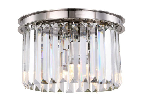 Elegant Lighting Sydney 3 Light Flush Mount Model: 1238F16MB/RC