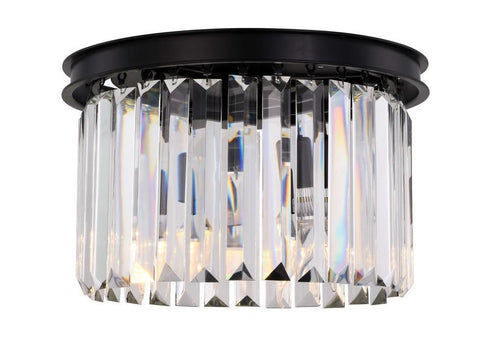 Elegant Lighting Sydney 3 Light Flush Mount Model: 1238F16MB/RC