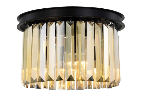 Elegant Lighting Sydney 3 Light Flush Mount Model: 1238F16MB/RC