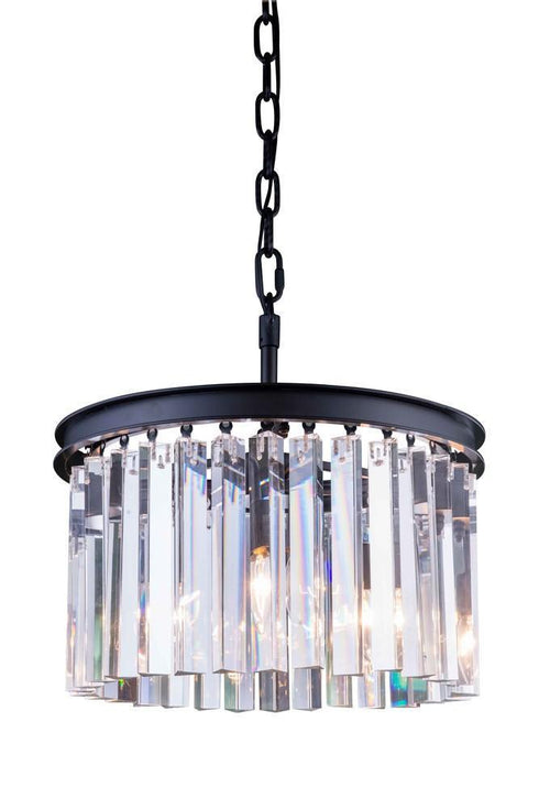 Elegant Lighting Sydney 3 Light Pendant Model: 1208D16MB/RC