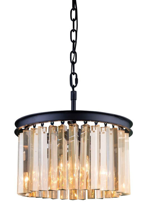 Elegant Lighting Sydney 3 Light Pendant Model: 1208D16MB/RC