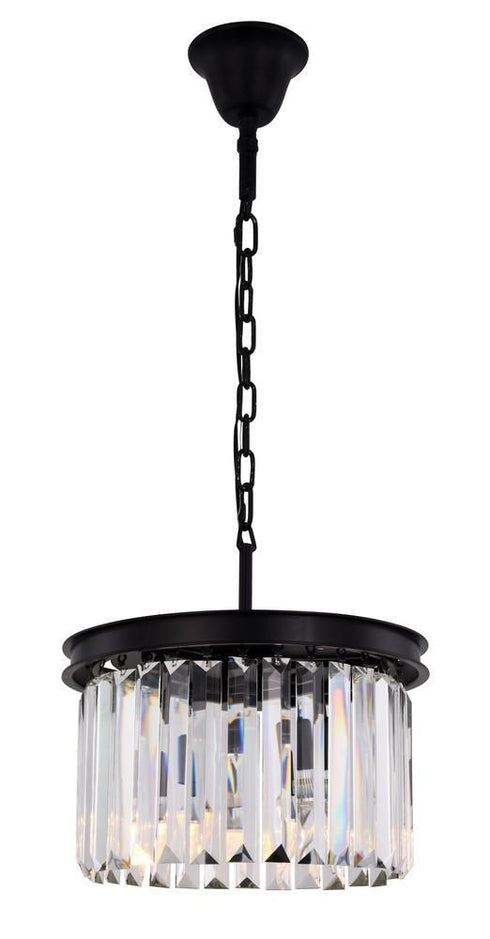 Elegant Lighting Sydney 3 Light Pendant Model: 1238D16MB/RC