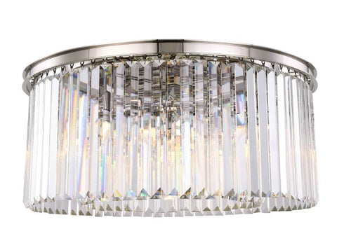 Elegant Lighting Sydney 8 Light Flush Mount Model: 1238F31MB/RC