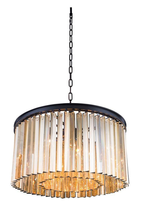 Elegant Lighting Sydney 8 Light Pendant Model: 1208D26MB/RC