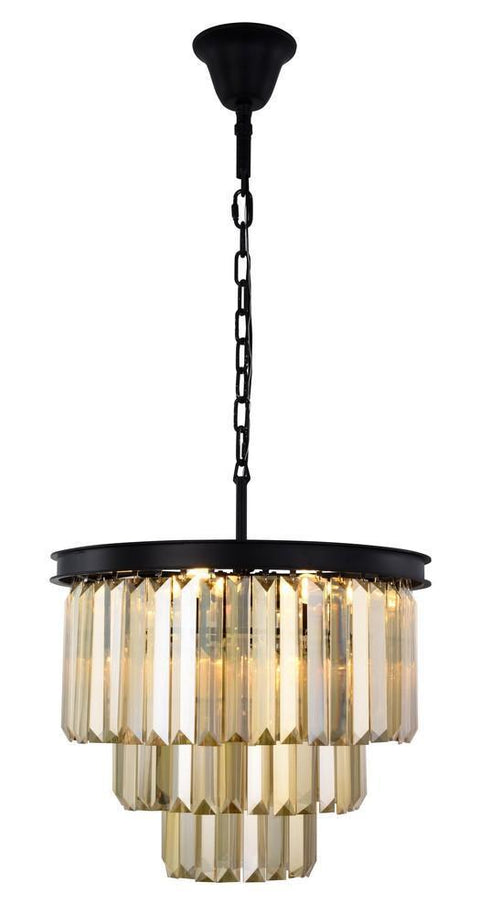 Elegant Lighting Sydney 9 Light Chandelier Model: 1231D20MB/RC