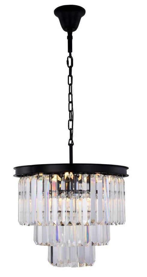 Elegant Lighting Sydney 9 Light Chandelier Model: 1231D20MB/RC