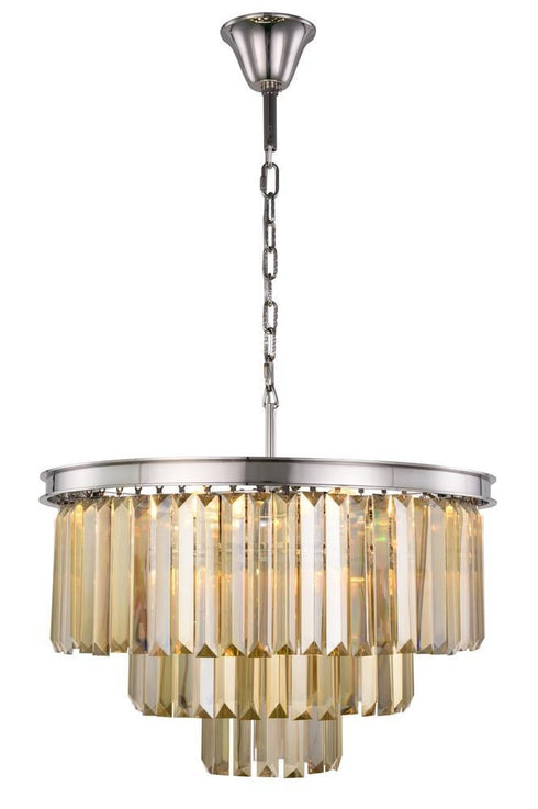 Elegant Lighting Sydney 9 Light Chandelier Model: 1231D26MB/RC